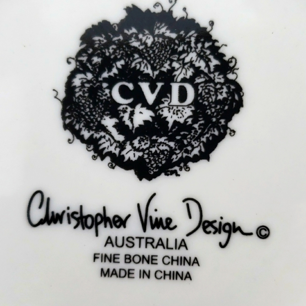 CHRISOPHER VINE Australia PARIS Porcelain Collectible Coffee Mugs, Set of 4 - Picture 15 of 16